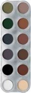 Picture of Grimas Eyeshadow/Rouge palette 12 cols - UX